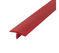 Outwater Plastic T molding 3/4 Inch Wide Fire Engine Red Flexible Polyethylene Center Barb Tee Moulding 25 Foot Coil