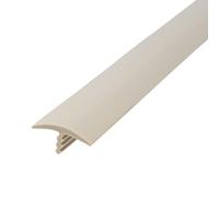 Outwater Plastic T molding 3/4 Inch Wide Putty Gray Flexible Polyethylene Center Barb Tee Moulding 25 Foot Coil