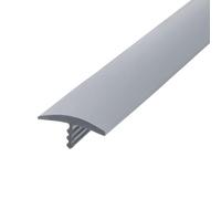 Outwater Plastic T molding 3/4 Inch Wide Silver Flexible Polyethylene Center Barb Tee Moulding 25 Foot Coil