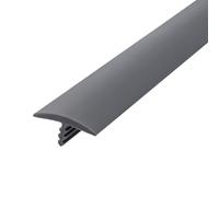 Outwater Plastic T molding 3/4 Inch Wide Storm Gray Flexible Polyethylene Center Barb Tee Moulding 25 Foot Coil