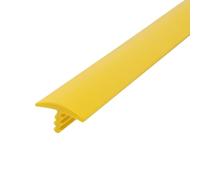 Outwater Plastic T-molding 5/8 Inch Camarie Yellow Flexible Polyethylene Center Barb Tee Moulding 25 Foot Coil