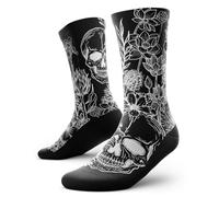 Outway Crew Socks for Women Men Breathable Moisture Wicking Athletic Calf Socks with Arch Support, Positive Thoughts Crew, S-M
