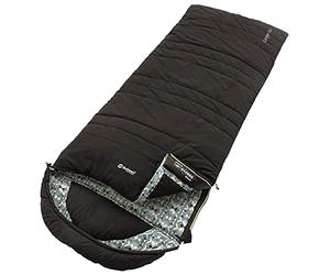 Outwell Black Camper Lux Sleeping Bags, Full-Length Zip Baffle