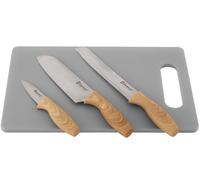 Outwell Caldas Knife Set w/Cutting Board Brown