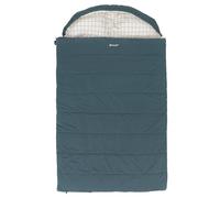 Outwell Camper Lux Double Sleeping Bag - 3-4 Season Couples Camping Sleeping Bag, Splits into Two Singles, Polycotton, Built-In Pillow, Ultra Warm & Comfortable, Indoor & Outdoor use (Blue)