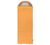 Outwell Campion Single Sleeping Bag - 3-Season Premium Rectangular Family Camping, Soft & Warm, Built-In Pillow, Comfort Hood - for Camping, Hiking, Campervan, Festivals (Campion Prime (Yellow))