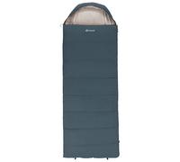 Outwell Campion Single Sleeping Bag - 3-Season Premium Rectangular Family Camping, Soft & Warm, Built-In Pillow, Comfort Hood - for Camping, Hiking, Campervan, Festivals (Campion Lux (Blue))