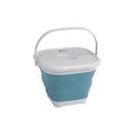 Outwell - Collaps Bucket Square with Lid - Water bladder size 9 l - 30 x 29,5 x 22 cm, grey/turquoise