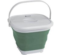 Outwell Collaps Square Bucket With Lid: Shadow Green Colour: Shadow Gr