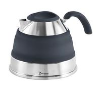 Outwell Collaps Collapsible Camping Kettle 1.5L - Foldable Travel Water Kettle, Compact Portable Camp Tea Kettle, Stainless Steel & Premium Silicone - For Outdoor, Camping, Travel (Navy Night)