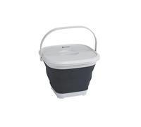 Outwell Collaps Square Bucket - Compact 9L Folding Camping Bin with Lid & Handle