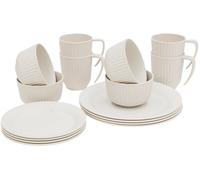 Outwell Delish 4 Person Dinner Set Sandstone Cream