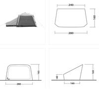 Outwell Fastlane 300 Annexe in Grey (OUT0207)