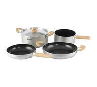 Outwell - Feast keramisches Topfset XL - Pot size 2 Pfannen, 4 l-Topf, Soßenpfan, grey