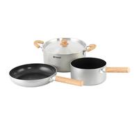 Outwell - Feast keramisches Topfset L - Pot size Pfanne Ø 17 cm / Topf Ø 17 & 1, grey