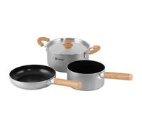 Outwell - Feast keramisches Topfset M - Pot size Pfanne Ø 14,5 cm / Topf Ø 14 &, grey