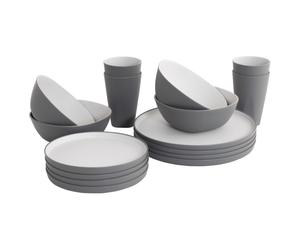 Outwell - Gala Geschirrr-Set 4 Personen - Set of dishes grey