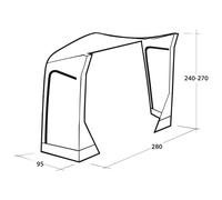Outwell - Mid/Tall Connection Park PowerAir - Motorhome awning green