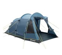 Outwell Nevada 4 Person Family Tunnel Tent with 2 Bedrooms, Spacious Living Area, Sewn-In Groundsheet and Waterproof Flysheet for Camping