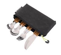 Outwell Pouch Cutlery Set - 16pc Stainless Steel Outdoor Dining Kit