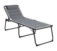 Outwell - Samoa - Sun lounger size 70 x 200/214 x 49 cm, grey