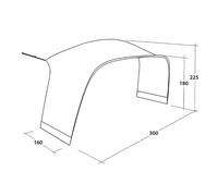 Outwell Wakefield M Tent Connector Silver