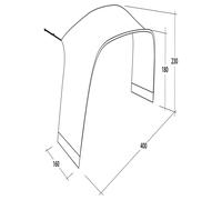 Outwell Wakefield Xl Tent Connector Silver