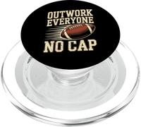 Outwork Everyone No Cap Football PopSockets PopGrip for MagSafe