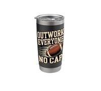 Outwork Everyone No Cap Football Stainless Steel Insulated Tumbler