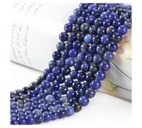 Ouubuuy 45pcs Blue Sodalite 8mm Round Crystal Beads for Jewelry Making
