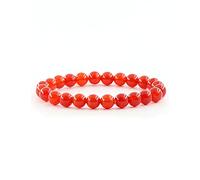 Ouubuuy Carnelian Crystal Beads Bracelet 8mm Natural Gemstone Beaded Bracelets Healing Crystal Bracelet for Women Mothers Day Gifts