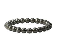 Ouubuuy Pyrite Crystal Beads Bracelet 8mm Natural Gemstone Beaded Bracelets Healing Crystal Bracelet for Women Mothers Day Gifts