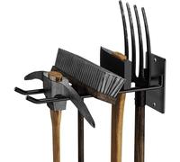 OUUO Garage Storage Organizer for Tool Organization Pack of 4 Heavy-Duty Solid Steel Wall Hanger for Garden Tool Storage - Shovel, Rake Broom Organizer Wall Mount - Overhead Garage Storage Rack