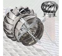 OUUOYSD Chimney Cowl Cap, Stainless Steel Roof Ventilator - 304 Thickened Wind Exhaust Fan(800mm/32in)