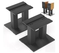 OUUTMEE 1 Pair Speaker Stands, Universal Metal Speaker Stands Desktop Monitor Speaker Stands for Computer & Bookshelf Speakers, up to 13KG (Regular)