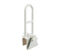 OUUTMEE Bath Handle for Seniors 45 x 20.5 x 16 cm Entry Aid Bath Handrail Suitable for Bathtubs with a Wall Thickness of 7-16 cm, Bath Handle No Drilling, White
