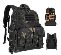 OUUTMEE Camera Backpack with 15.6" Laptop Compartment - Waterproof Camera Bag, Durable DSLR/SLR Photography Bag Compatible with Canon, Nikon, DJI Drones | Removable Padded Insert | Tripod Holder Strap