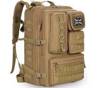 OUUTMEE Military Tactical Backpack(25L/35L/45L/50L), MOLLE Rucksack for Men & Women, Army Assult Camouflage Hunting Daypack 3 Day Bug Out Bag Laptop Bag for Hiking, Travel,Camping & Outdoor Adventures