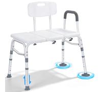 OUUTMEE Tub Transfer Bench, Height Adjustable Shower Chair for Elderly