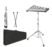 OUUTMEE Xylophone 32 Notes Xylophone Glockenspiel Percussion Kit with Height-Adjustable Stand, Drumsticks