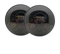 OUVECR Car Headlamp Assembly For 2014-2017 For Indian For Chieftain For For For Road For Master 7 Inch LED Headlights(75w black a)