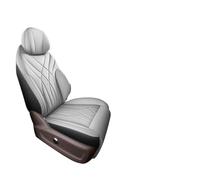 OUVECR Car Seat Covers For Exeed RX 2023-2024 Front And Back Row Car Accessories Seat Covers Full Set Artificial Leather(Gray black)
