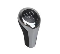OUVECR Car Shift Gear Knob Handle for BMW 1 3 5 6 Series for E30 E36 E39 E46 X5 E53 E60 E63 X3 E83 X1 E84 E90 E91 Pen Head Ball Gearknob Chromed Gear Shift Knob Gear Shift Cover(5Speed)