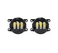 OUVECR Fog Lamp Assembly For C-Max For Mustang For Explorer For Freestyle For Ranger For Figo Fog Light Car Fog Lamp 8000LM 30W White Yellow 12V Front Fog Light(P-White)