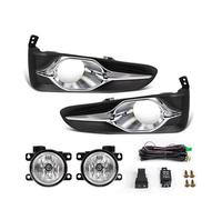 OUVECR Fog Lamp Assembly For Fit For Jazz For Shuttle 2017 2018 Fog Lamps Halogen Car Front Bumper Daylight Daytime Running Lights DRL Front Fog Light