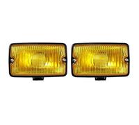 OUVECR Fog Lamp Assembly For Peugeot 205 For GTI For CTI 106 306 Mi16 H3 Front Fog Light DRL LED Driving Lamp Spotlight Spotlamp Front Fog Light(Yellow-2)
