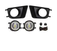 OUVECR Fog Lamp Assembly For Toyota For Tacoma 2012 2013 2014 2015 Fog Light Assembly Halogen LED Bulbs Front Bumper Headlight With Cover Harness Switch Front Fog Light(White Angel Eyes)