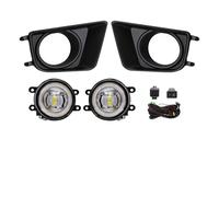 OUVECR Fog Lamp Assembly For Toyota For Tacoma 2012 2013 2014 2015 Fog Light Assembly Halogen LED Bulbs Front Bumper Headlight With Cover Harness Switch Front Fog Light(Dual Angel Eyes)