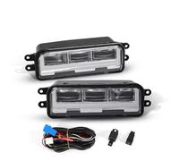 OUVECR Fog Lamp Assembly For Toyota For Tacoma For Tundra 2023 2024 LED DRL Fog Lamps Daytime Running Lights Auto Front Bumper Driving Headlights Front Fog Light