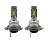 OUVECR Fog Lamp Assembly H3 Led Car Fog Lights Bulbs DRL Motorcycle Headlights H1 880 881 9005 9006 H4 H7 H11 6000K 6500K Aotu High Beam Distance12V Front Fog Light(H7,3000K Golden)